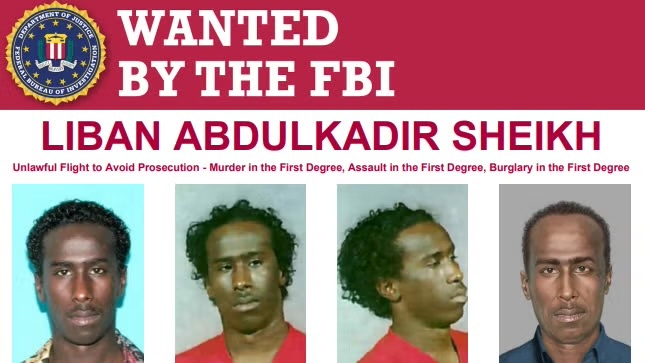 FBI Offers Up to $50,000 for Fugitive Liban Abdulkadir Sheikh, Who Has Minneapolis Ties