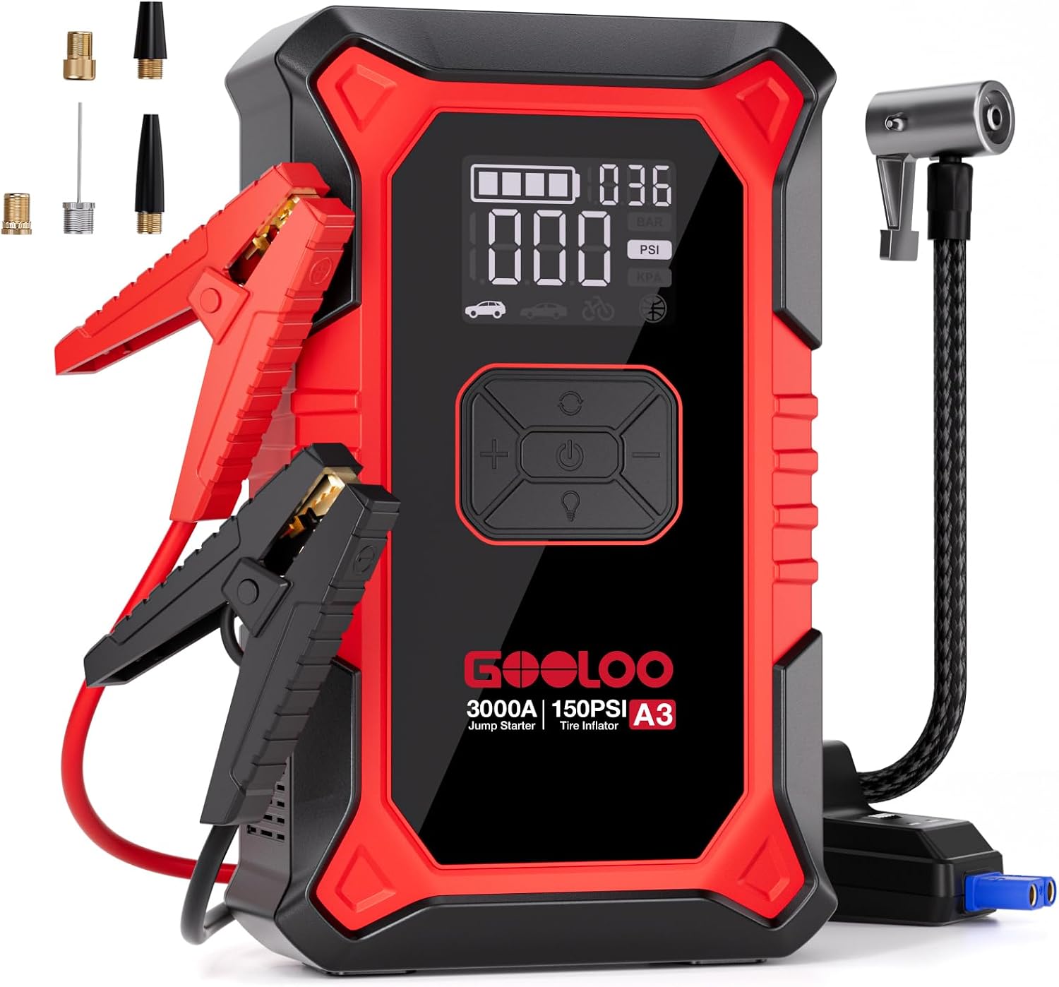 GOOLOO A3 Jump Starter & Air Compressor