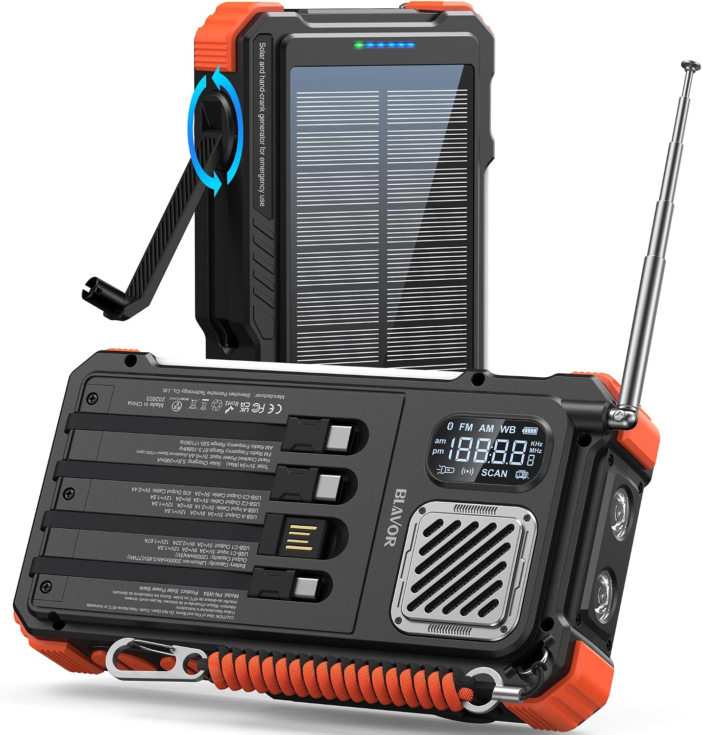 BLAVOR Hand-Crank Emergency Radio