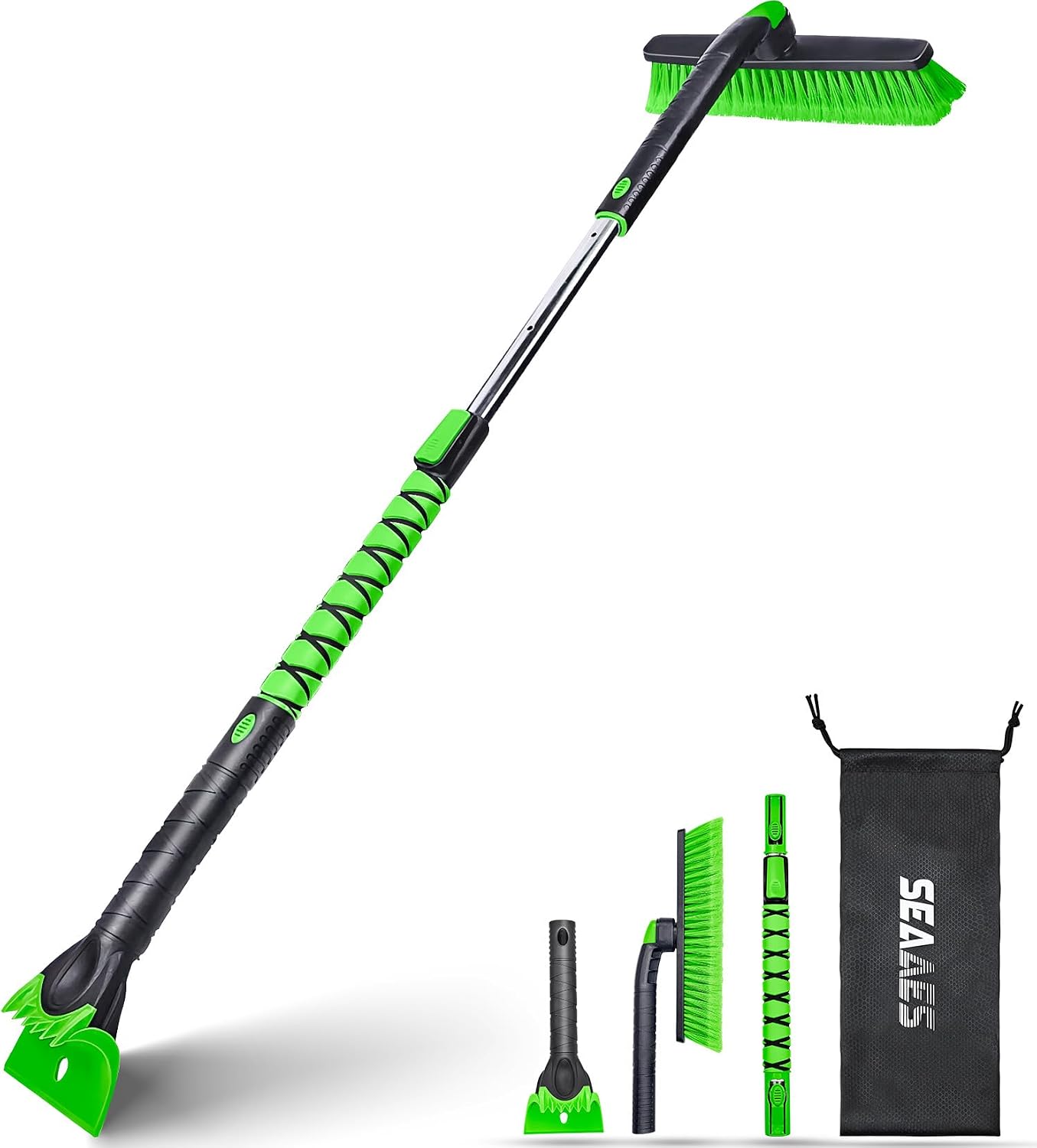 SEAAES 48-Inch Extendable Snow Brush